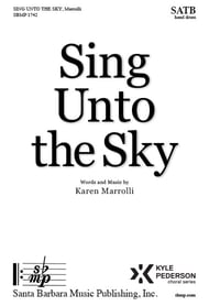 Sing Unto the Sky SATB choral sheet music cover Thumbnail